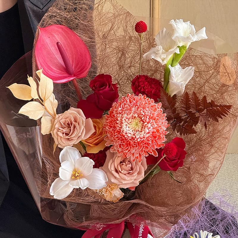 2025 New Lafitia Thousand Silk Paper Waterproof Cross-border Foreign Trade Bouquet Paper Floral Packaging Paper Materials in Stock