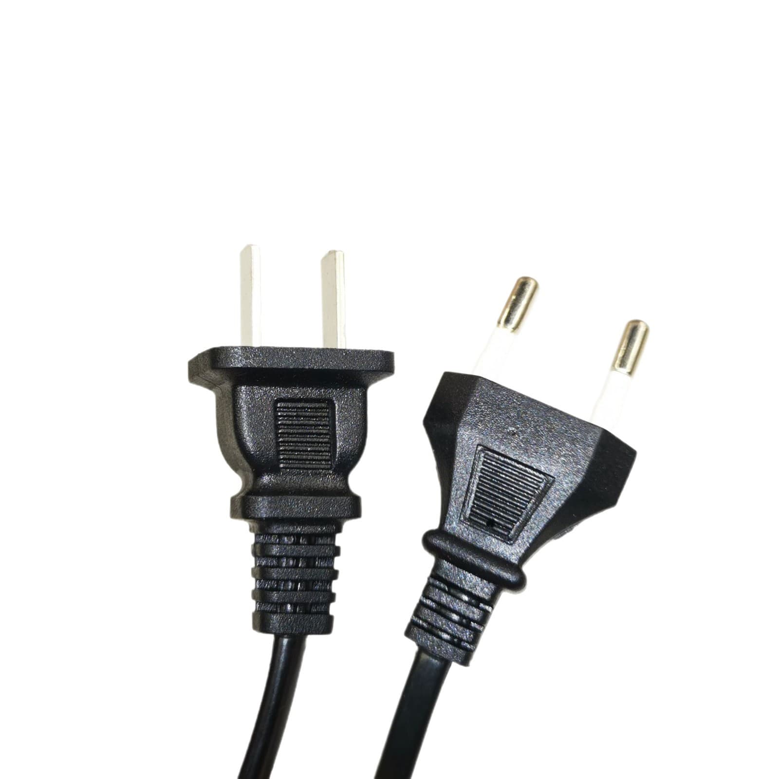 EU Standard Computer Power Cord Figure-8 AC Power Cable Charger Wire 2-Pin Flat Plug Bulk