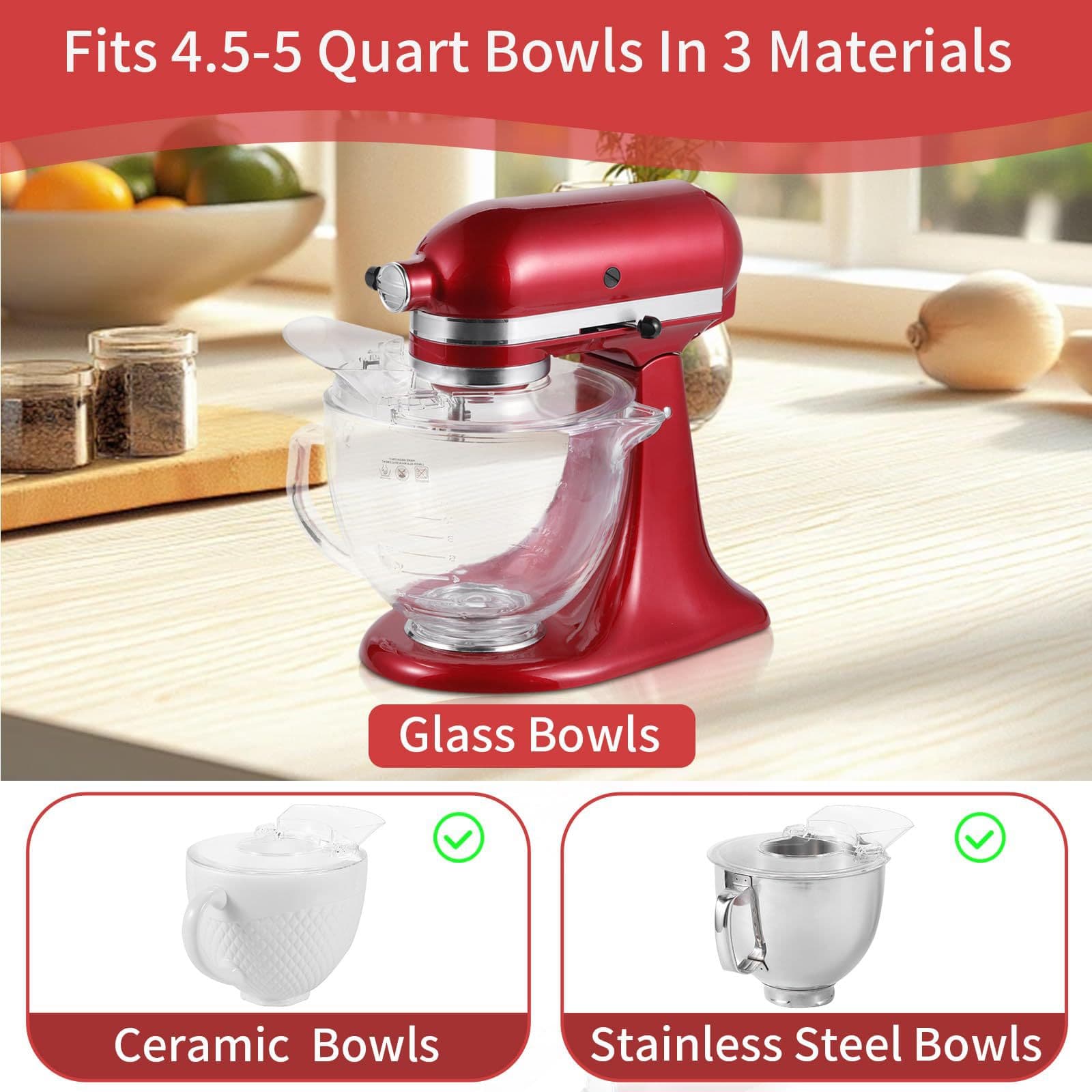 4.5-5 QT Pouring Shield Splash Guard Mixer Splash Guard 5 QT