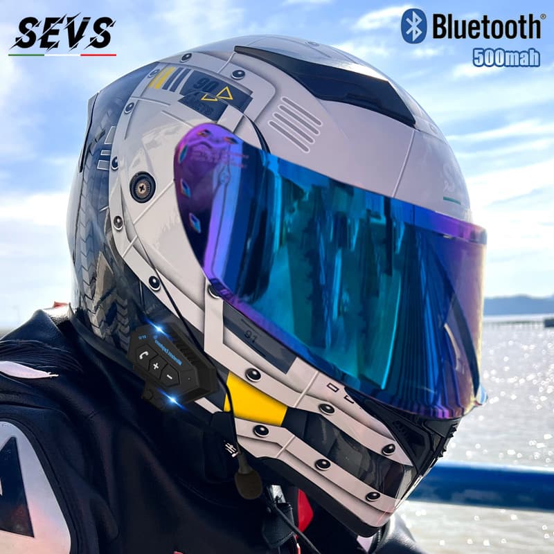 3C/DOT Full Face Helmet Unisex Large Size Electric Motorcycle Helmet Dual Lens Flip-Up Helmet Racing Helmet Safety Cap