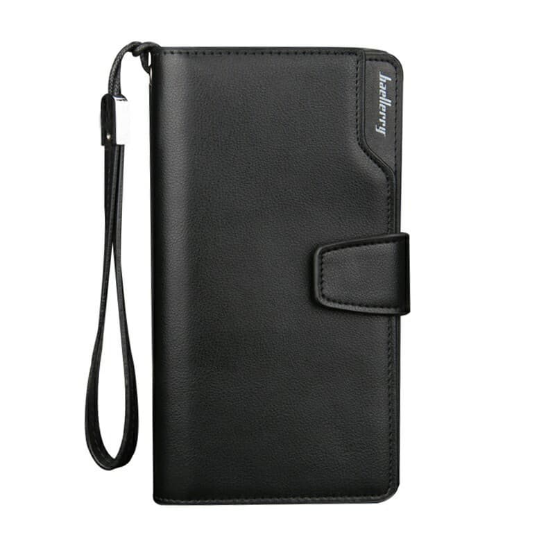Baellerry New Casual Multi-Functional Men's Clutch Bag Korean Style Business Zipper Long Wallet Mobile Phone Bag
