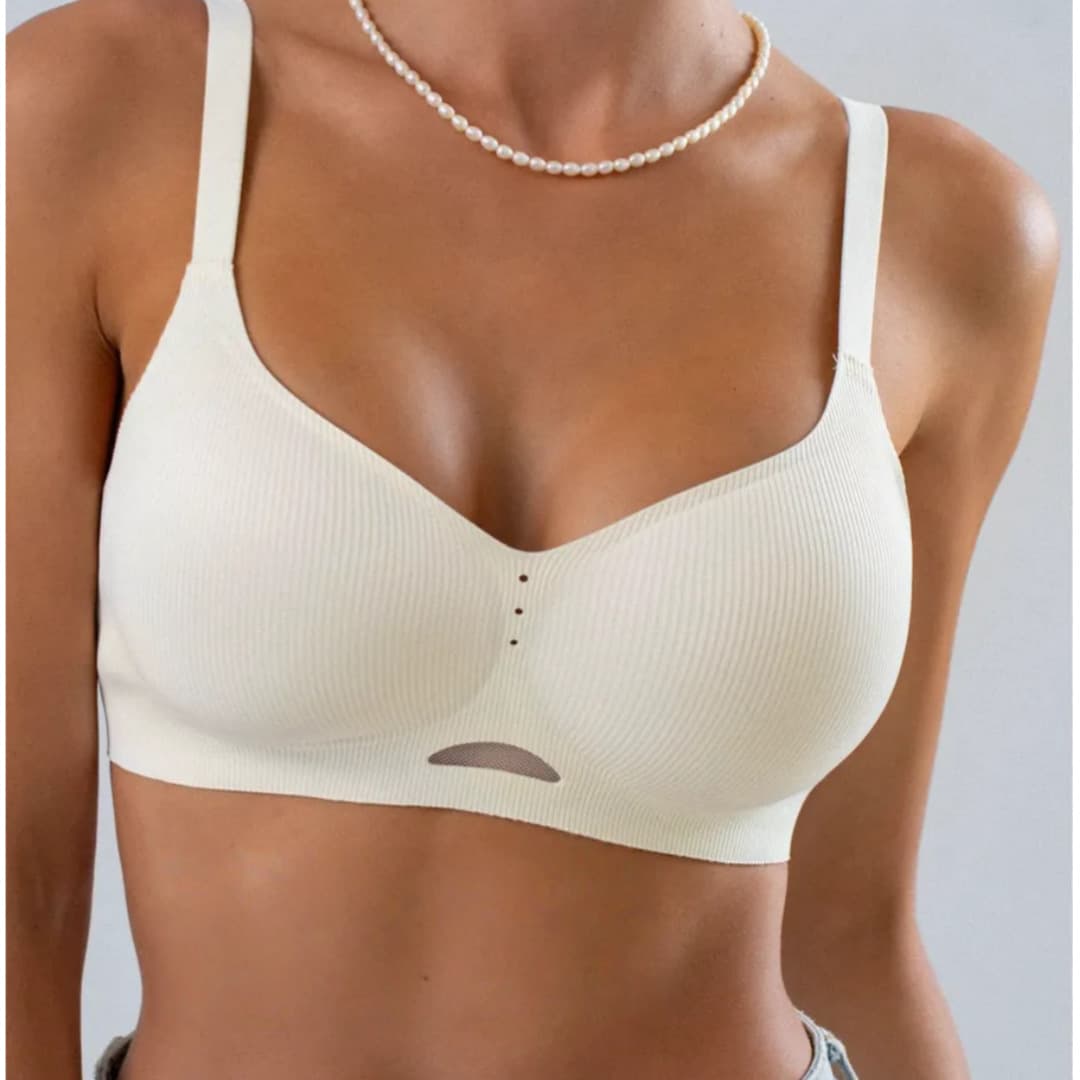 Cross-Border Hot Selling Seamless Women's Bra, Wire-Free Gathering with Side Boob Coverage and Anti-Sagging Seamless Sports Camisole
