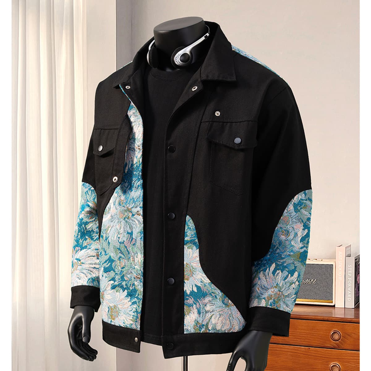 National Trend Embroidery Jacket Men's Spring Autumn American Street Style Baroque Workwear Jacket Couple Style Baseball Jacket