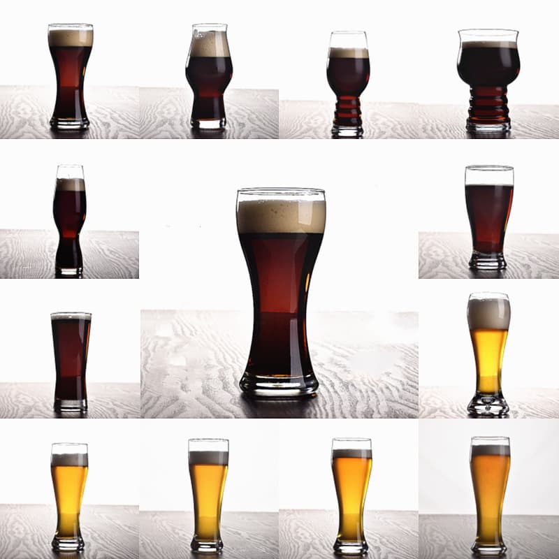 Glass Craft Beer Waisted Glass, Wheat Beer Glass, Malt Beer Glass, Draft Beer Glass, Customizable Logo, Bar Supplies
