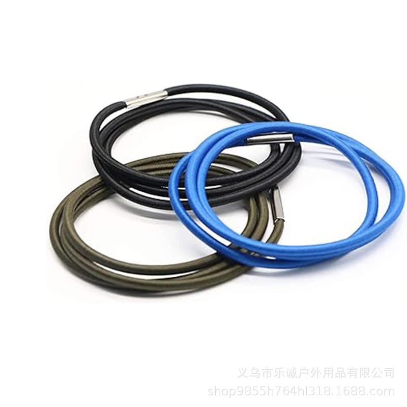 Amazon trash bin with fixed elastic ropes, rubber band bungee cords for garbage bag anti-slip