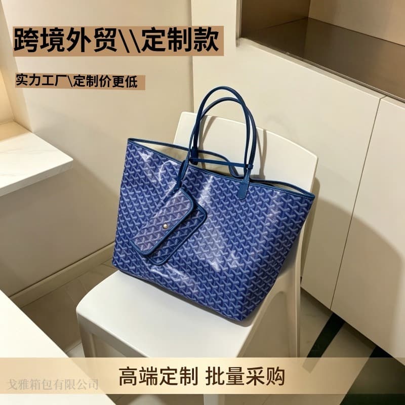 Large capacity 2024 new dog tooth bag tote shopping bag commuter tote bag cotton and linen foreign trade single shoulder hobo underarm