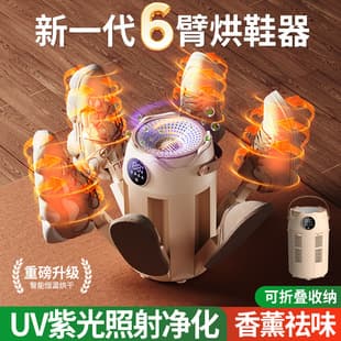 Cross-Border New Timer Quick-Dry Shoe Dryer, Portable Foldable Shoe Dryer, Constant Temperature Deodorant, Dual V Shoe Drying Tool