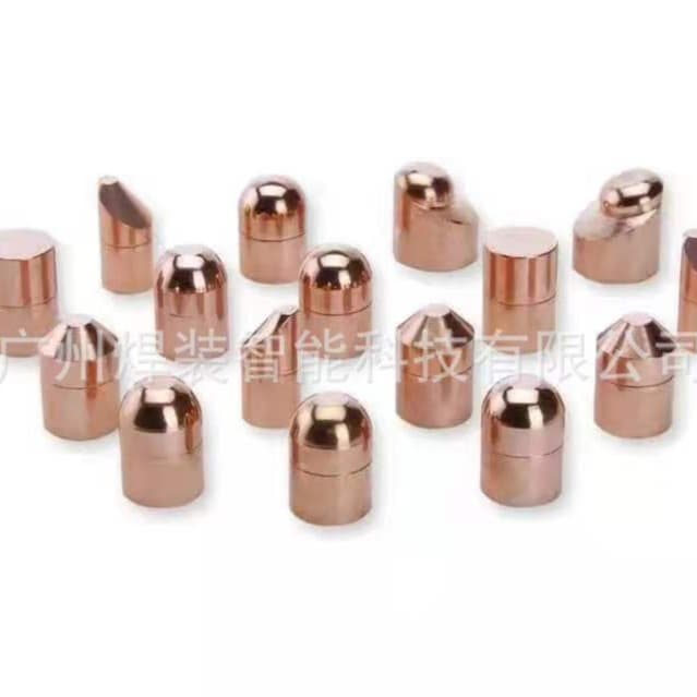 Spot welding machine electrode head chromium zirconium copper 16-60, spot welding machine spot welding head 13-20 cap, non-standard customized pointed precision.