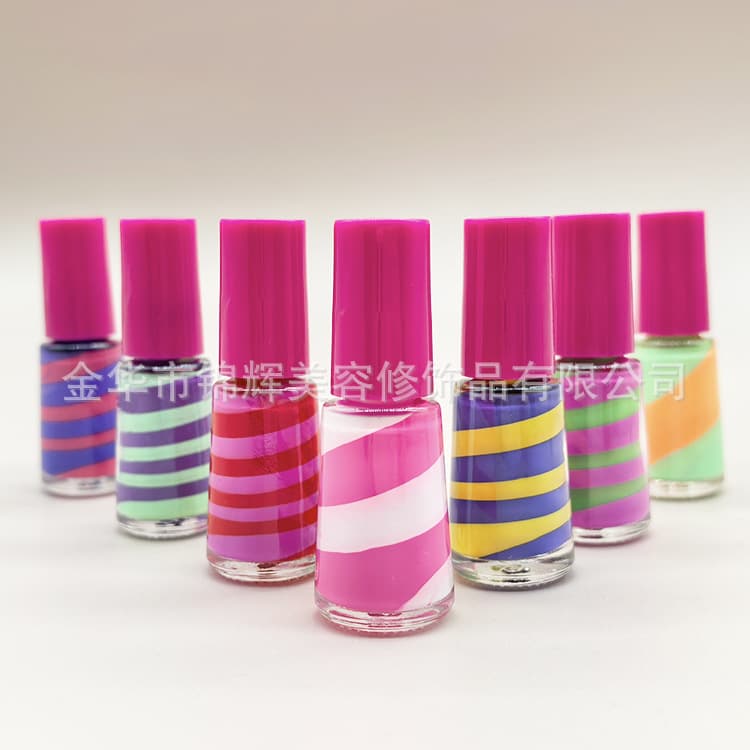 For Export Only: Children's Water-Based Nail Polish, Spiral Nail Polish