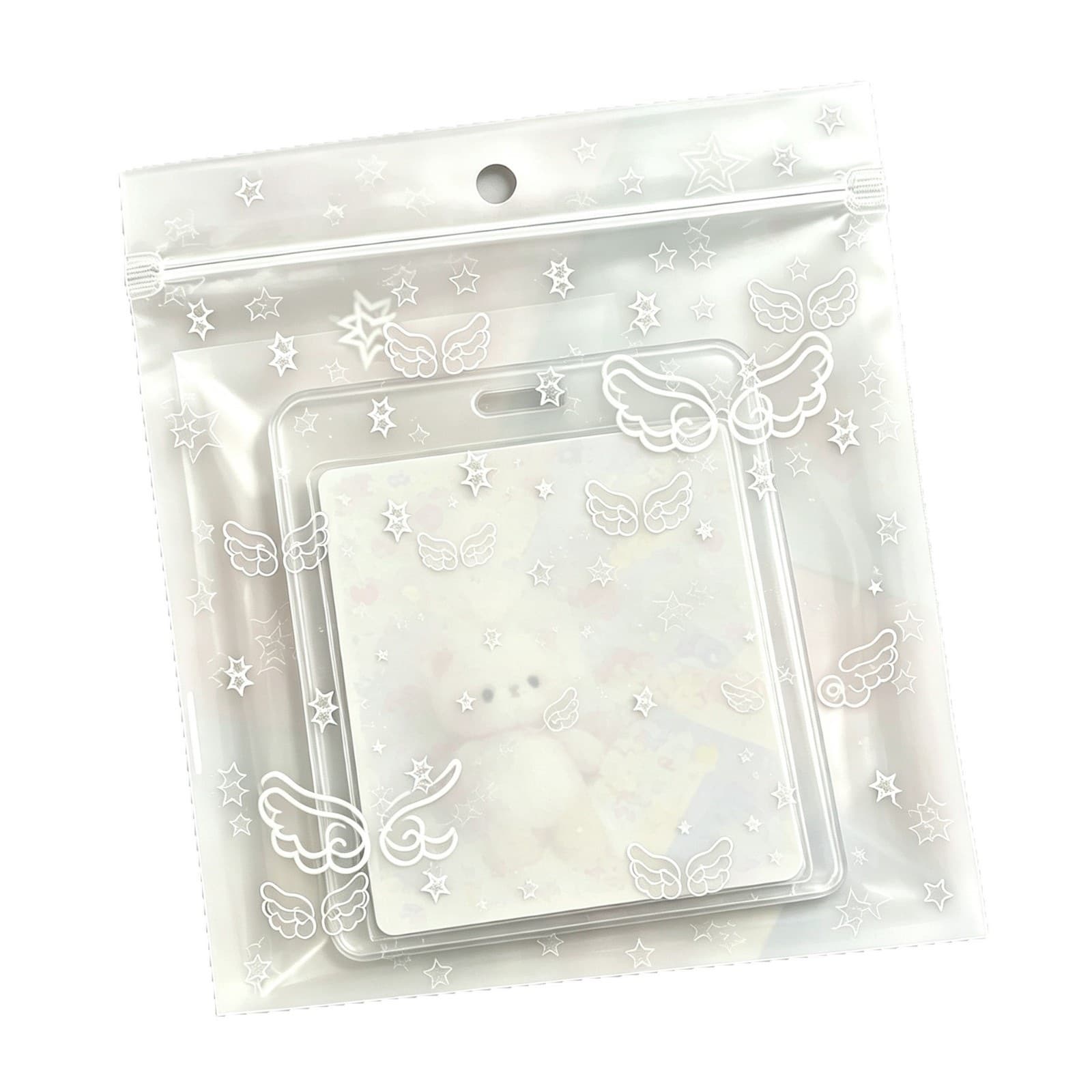 Korean-style angel wing matte seal bag for jewelry, materials, badge storage, and underwear packaging