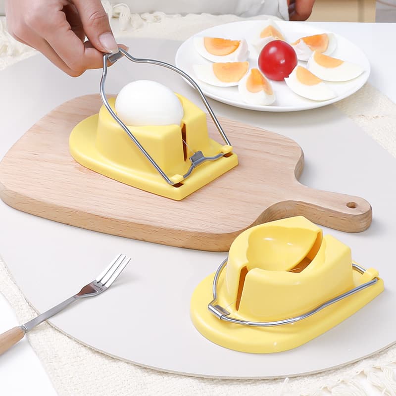 KAKUSEE Multifunctional Household Stainless Steel Egg Slicer (for Eggs, Century Eggs, and Preserved Eggs)