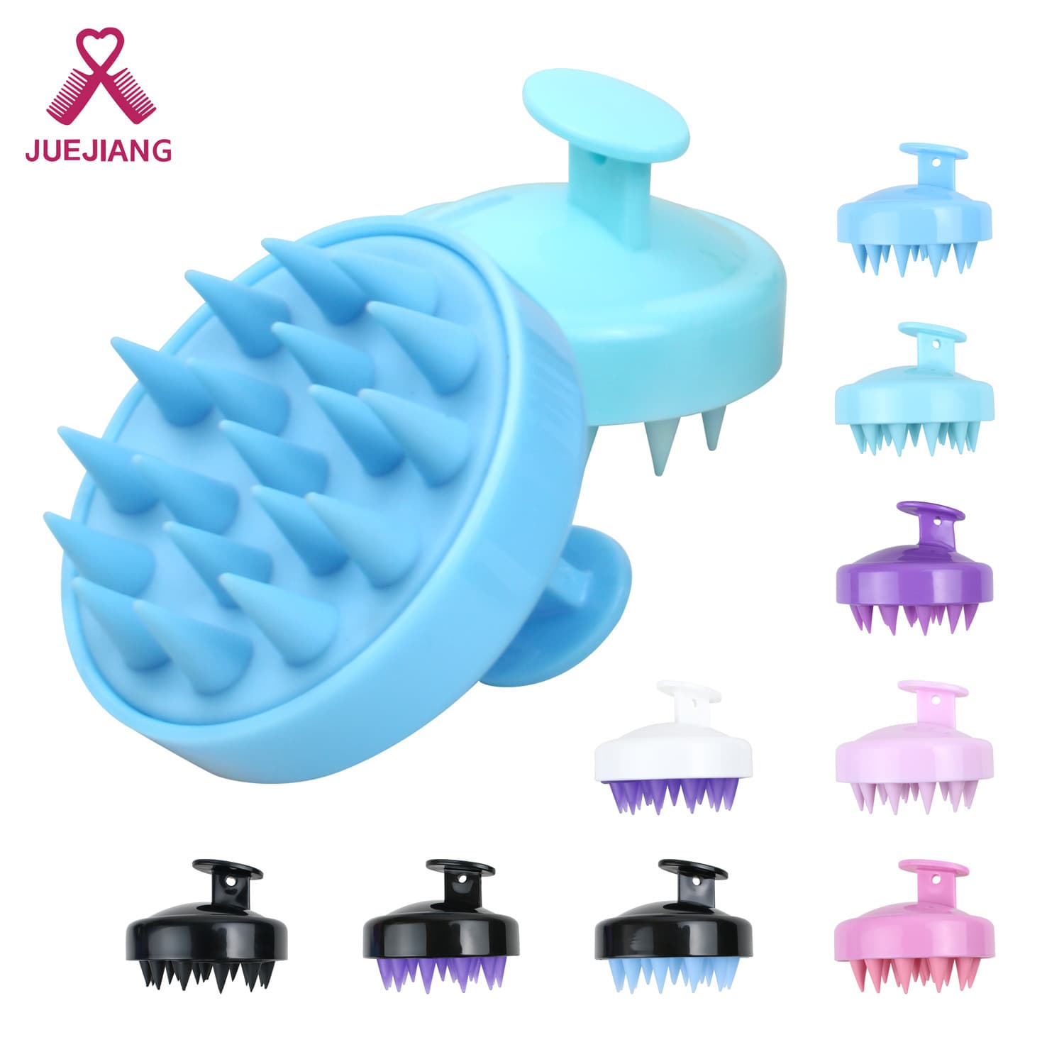 Color Soft Fine Tooth Shampoo Brush Multifunctional Scalp Cleaning Massage Brush Bath Brush Home Hair Tools Wholesale