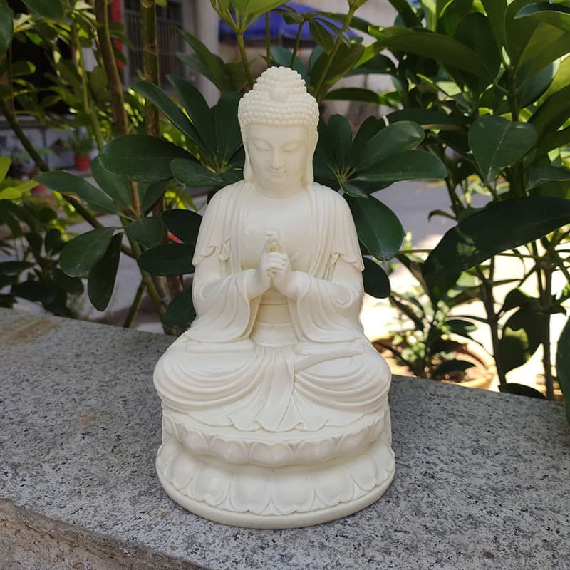 Ivory Nut Mahavairocana Buddha Statue Shakyamuni Figurine Home Decoration Gift Collection Wholesale