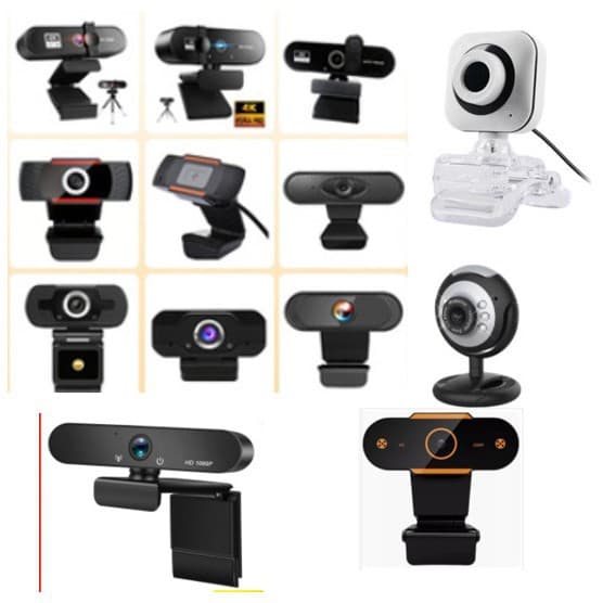 Clip-on USB computer webcam, plug-and-play with built-in microphone for online classes and live streaming