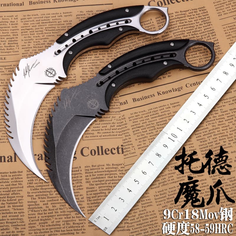 Original manufacturer stock hot-selling Todd's Talon sharp durable combat claw knife outdoor camping self-defense survival claw knife