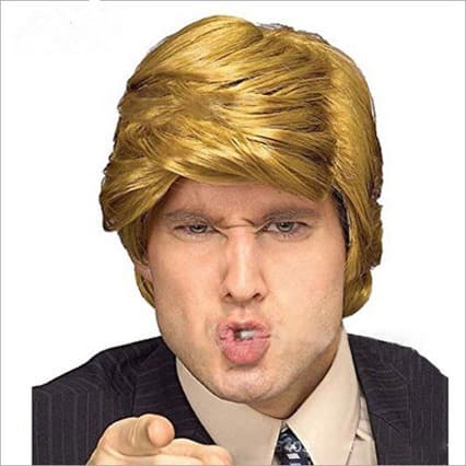 Cross-border Europe and America Cosplay Wig Hip Hop Punk Rock Gold Men's Hair