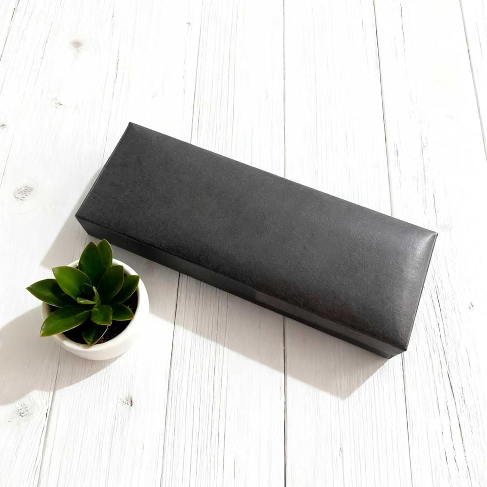 Ready-to-Ship 041 Black Silver Line All Black Trade Show Gift Pen Box Logo Printing Matte Business Gift