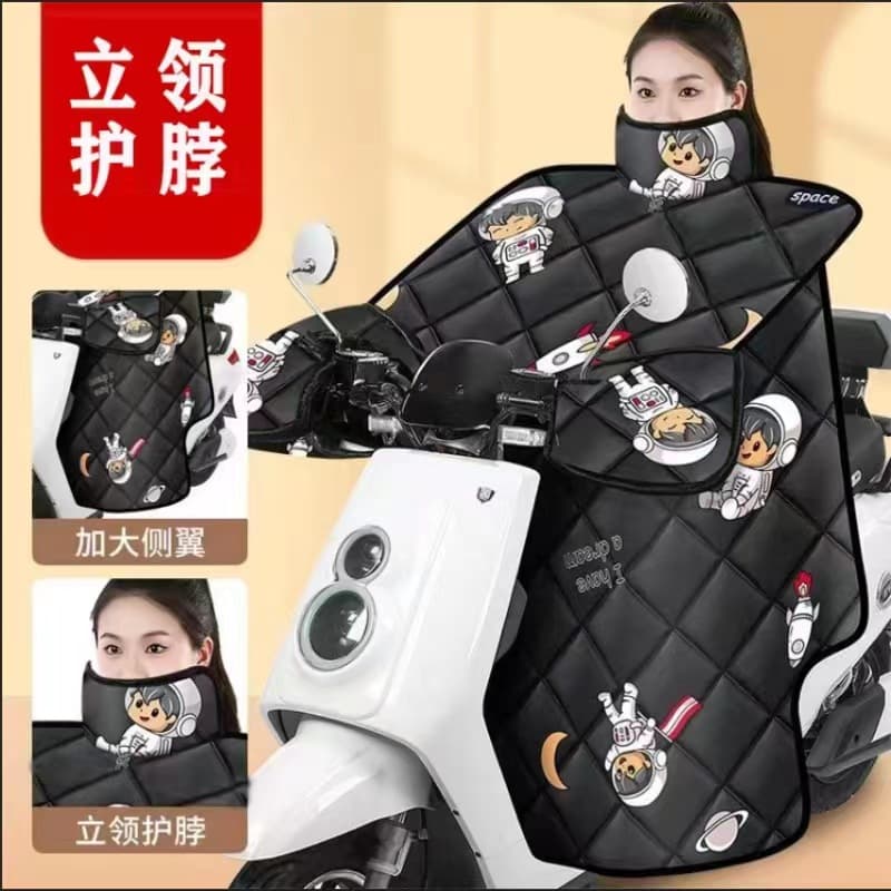 Electric Vehicle Windshield Cover Winter Thickened Warm Battery-Powered Vehicle Windshield Motorcycle Windshield Cover