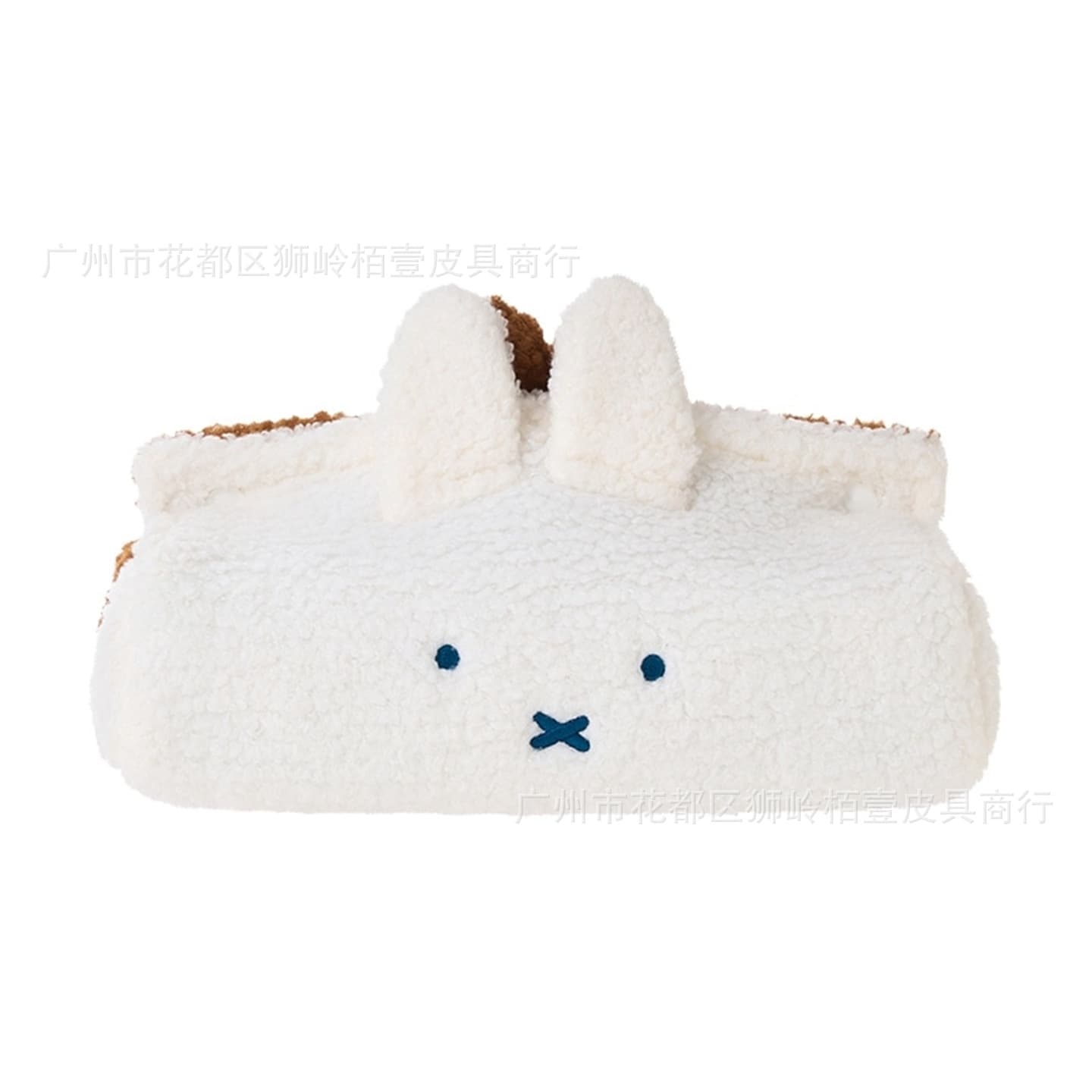 Japanese-style cartoon Miffy rabbit tissue bag, cute plush bear storage desktop tissue box, adorable girly trendy