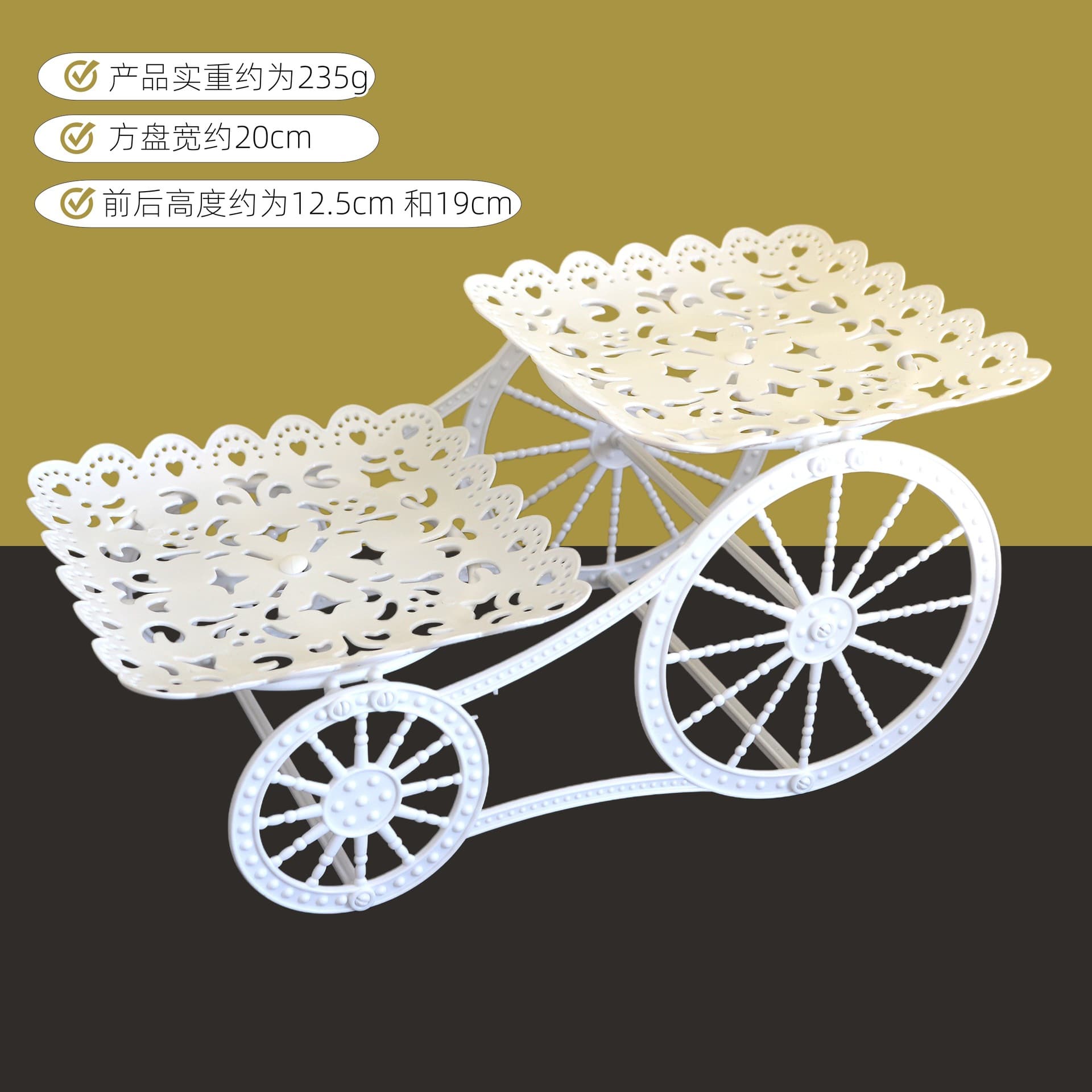 Cross-border Dessert Table Wedding Birthday Celebration Tea Break Display Multi-layer Cake Stand Plastic Snack Plate