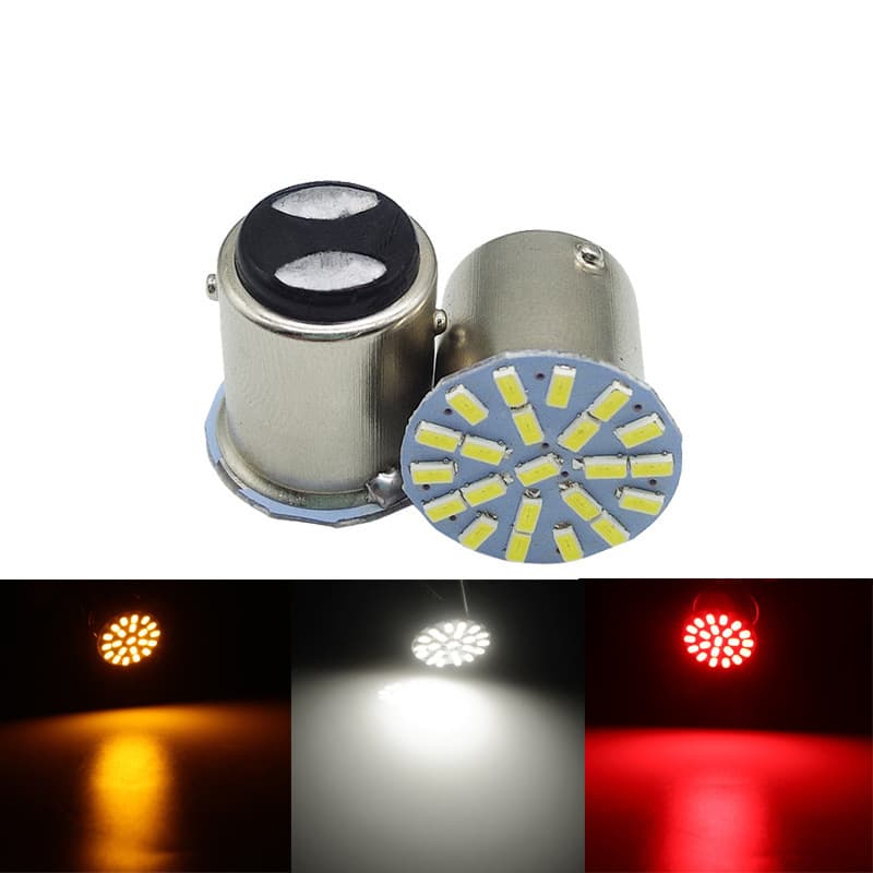 Cross-border car and motorcycle turn signal high brake light 1156 BA15S 22SMD 3014 LED bulb