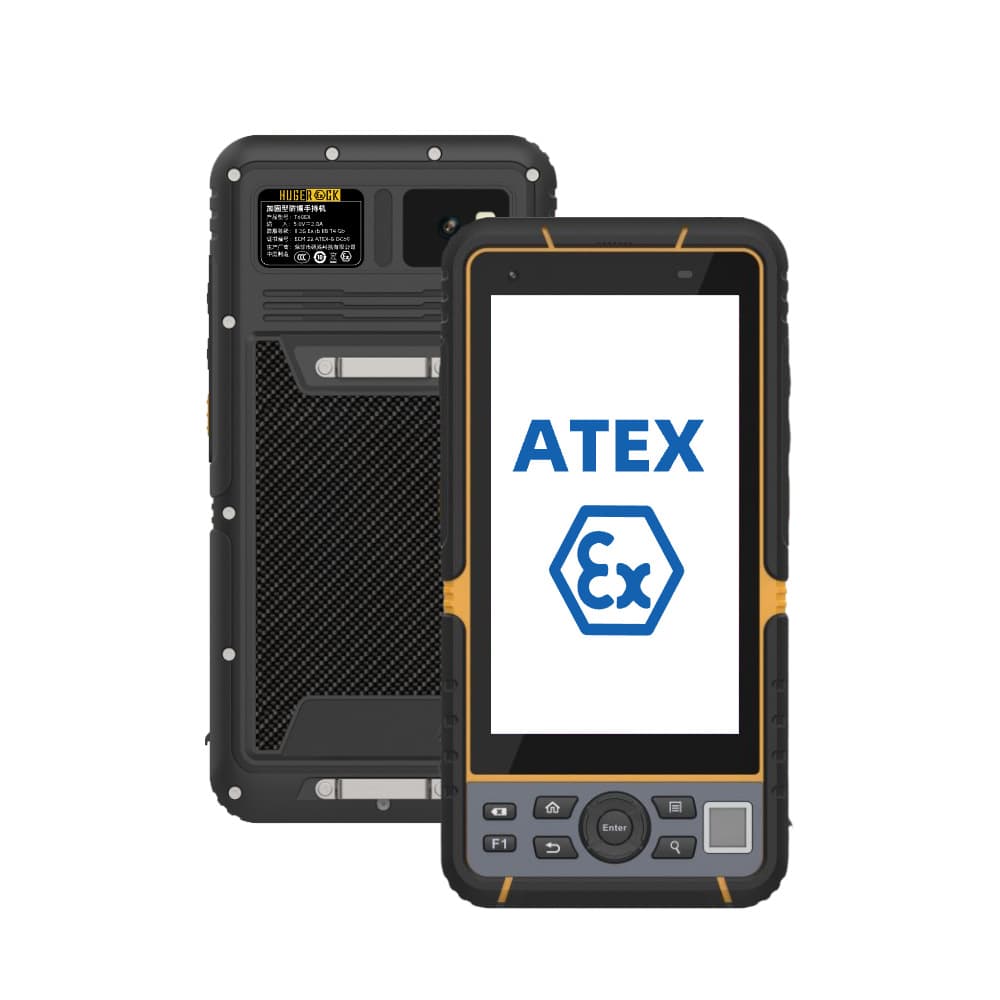 HUGEROCK 5.5-inch Intrinsically Safe Explosion-Proof Handheld Terminal, Three-Proof Reinforced PDA for Coalfield and Mine Inspection Equipment