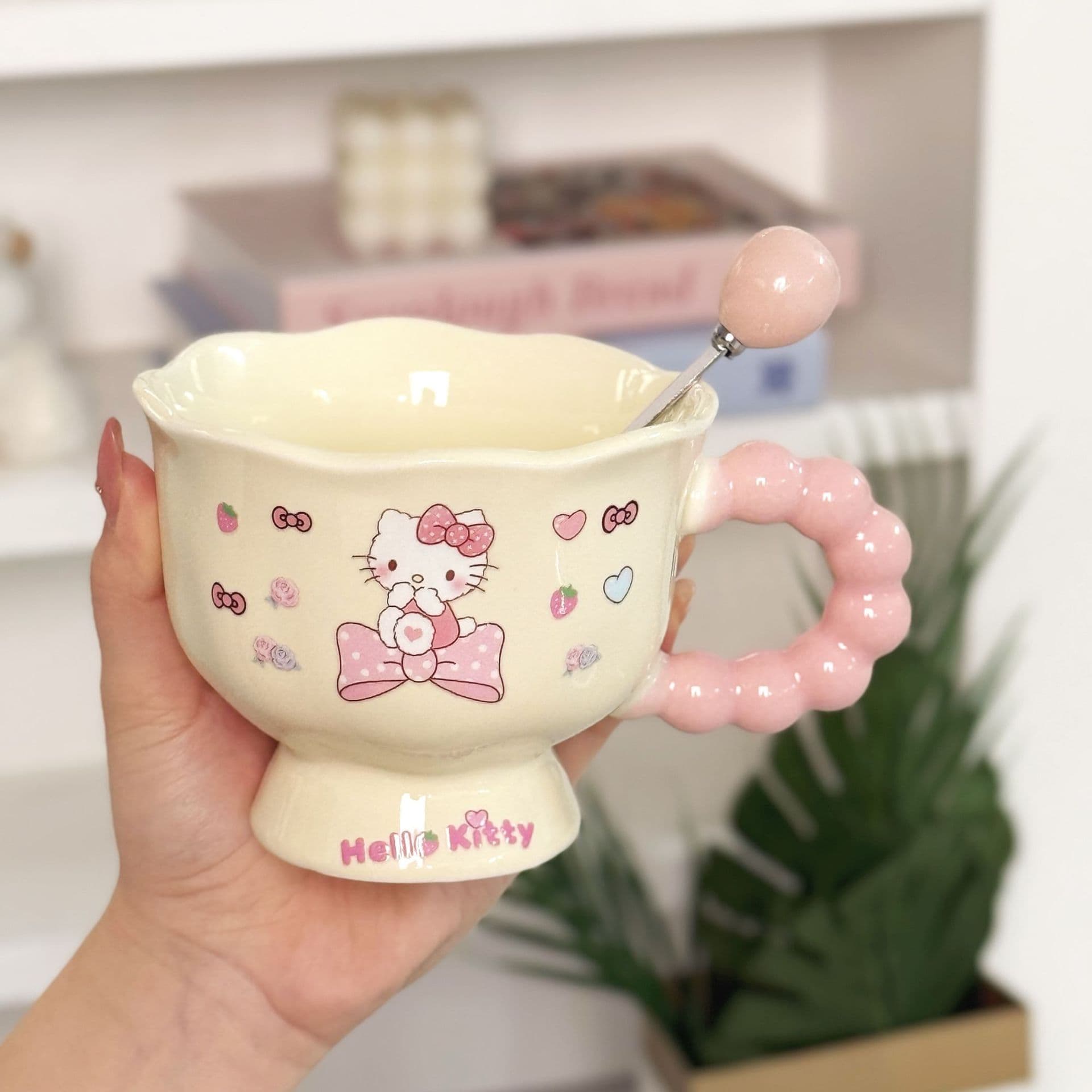 Cat Mug High Appearance Ceramic Couple Cup Birthday Gift for Women Meaningful Side Dish Bowl