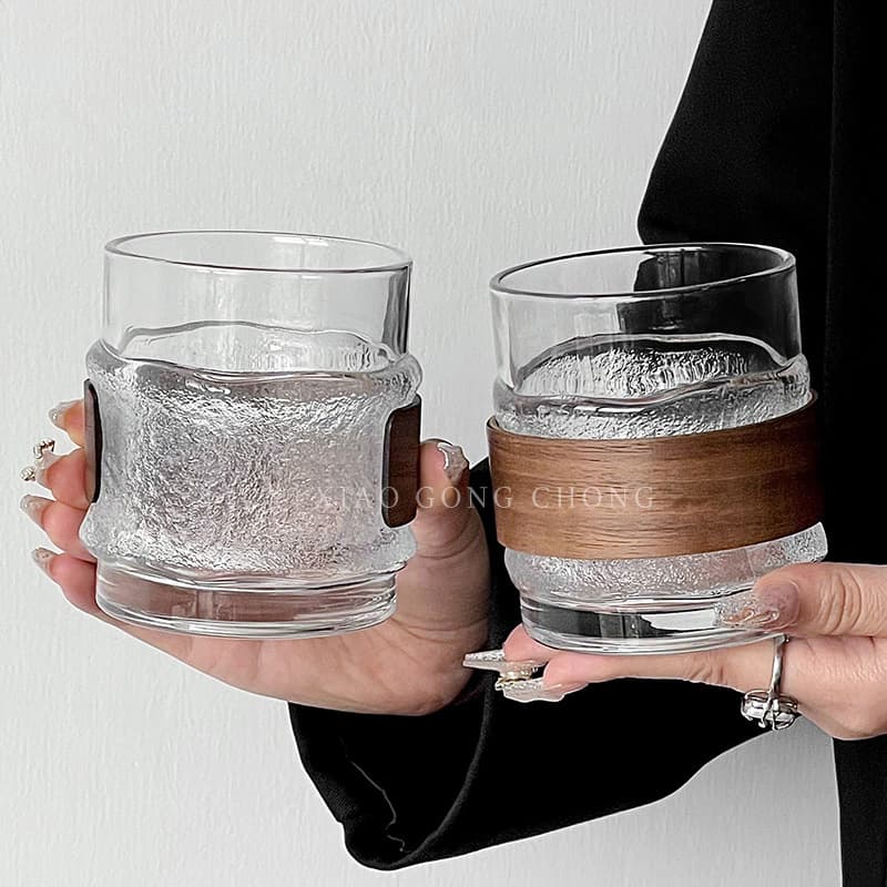 Japanese-Style High-End Hanging Ice Cup Whiskey Glass Ins Glass Liquor Glass Beer Glass Coffee Cup