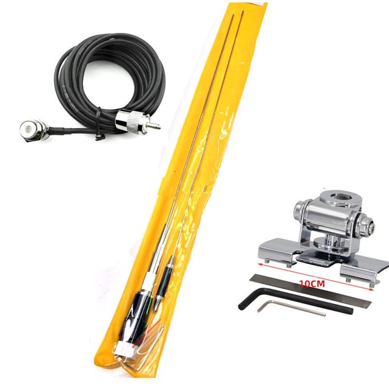 Shortwave 27MHz Car CB Radio Antenna 27MHz CB Antenna Marine Fishing Boat Outdoor Antenna Whip Clamp Mount