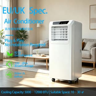 Cross-border Trade EU/UK Standard Mobile Air Conditioner Portable Air Conditioner Cooling Portable Air Conditioner