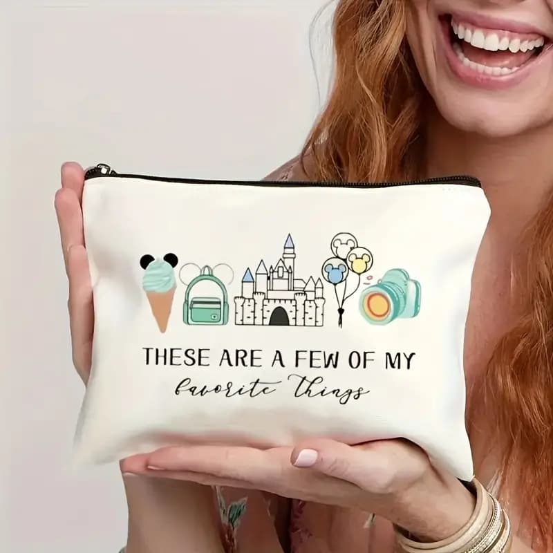 Cross-Border Patterned Makeup Bag, Zipper Pouch, Lightweight Makeup Organizer, Suitable for Travel