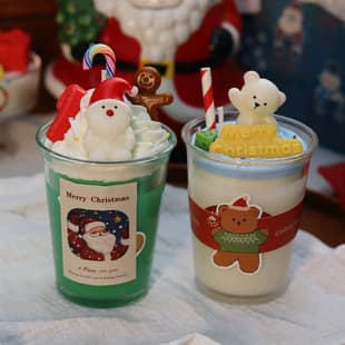 Mystery Box Scented Candle Cute Snowman Santa Claus Christmas Gift Bedroom Fragrance Decoration Birthday Gift