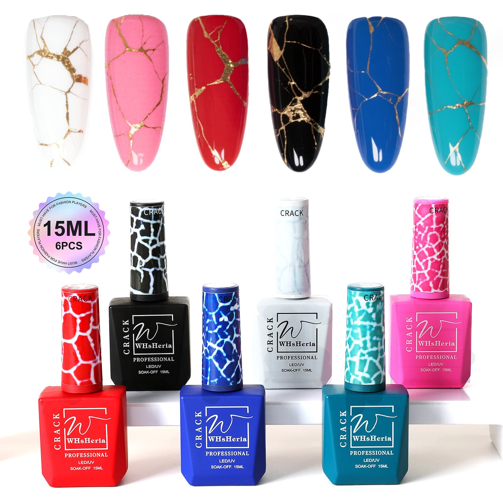 Cross-border popular nail polish crackle crack cracked nail polish phototherapy gel color sealant base gel nail polish