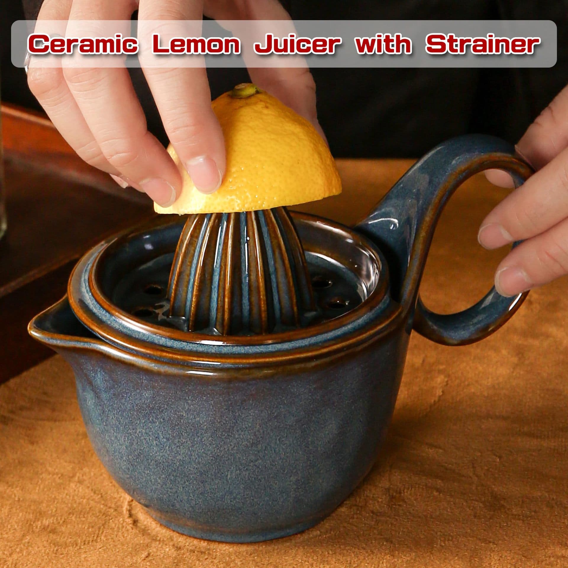 Cross-border Kiln Change Ceramic Juicer Citrus Lemon Orange Manual Juicer Manual Press Home Juice Extractor