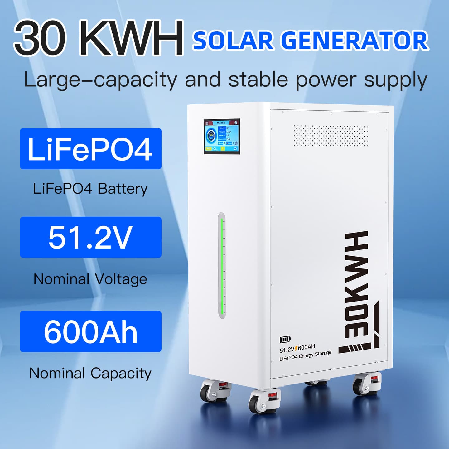3000WH Large Capacity Home LiFePO4 Battery Pack LiFePO4 Home Power Station