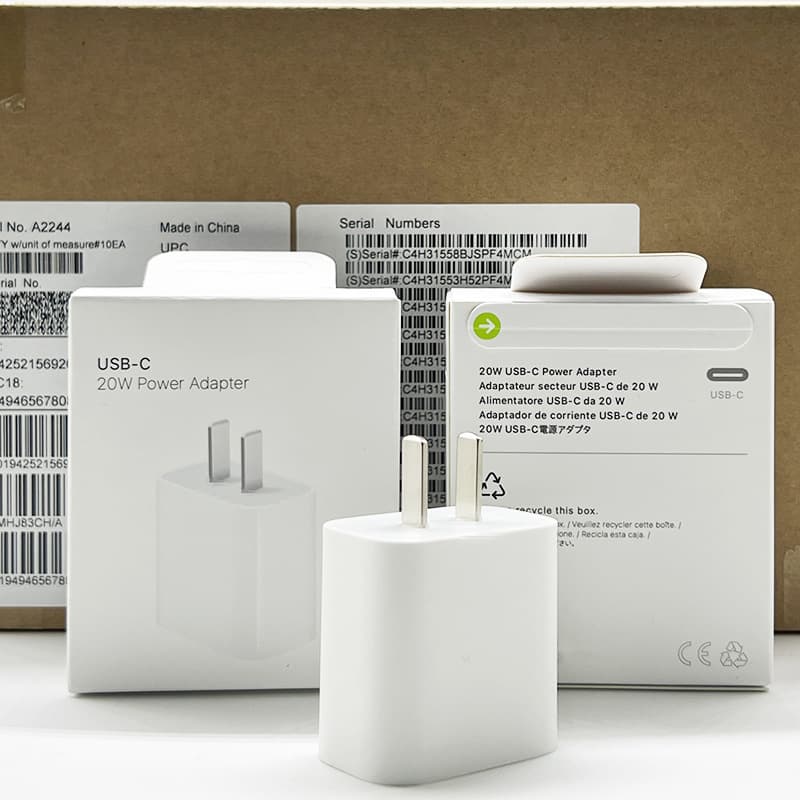 Compatible with Apple 20W Charger Head iPhone 15 Pro Max 14 Fast Charger Head PD i Flash Charge Type-C New Packaging