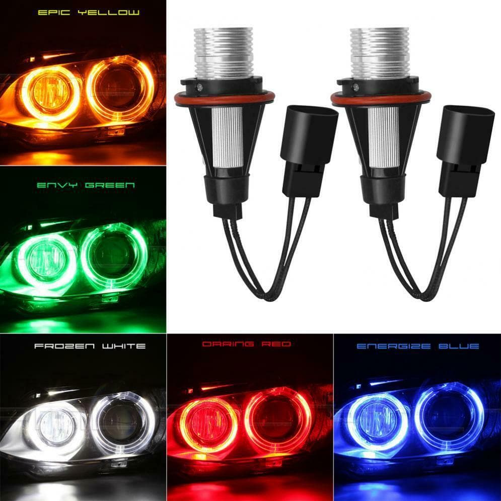 Compatible with BMW Angel Eye E39 5W LED Fog Lights, Headlight Trim, and Modified Lights