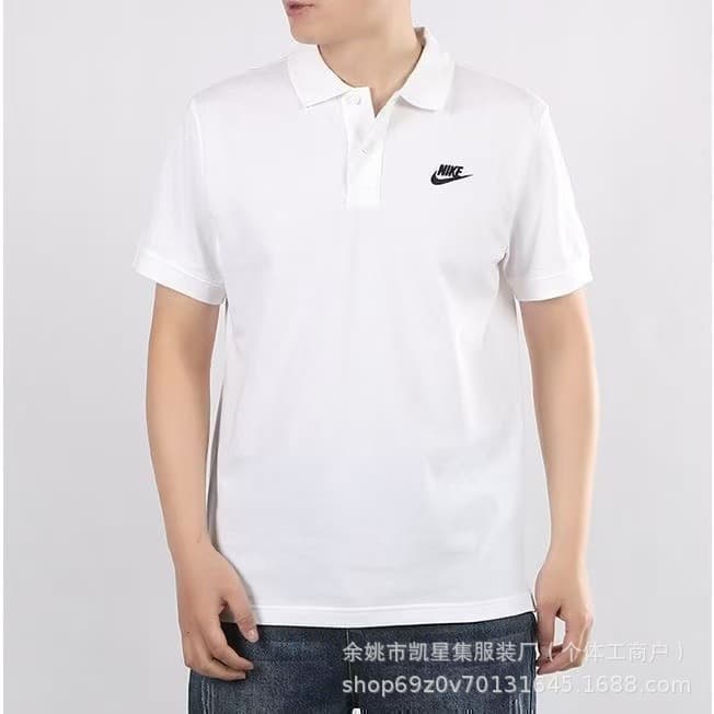 Cross-border dropshipping classic slash short-sleeve men's polo shirt, embroidered casual versatile stylish loose breathable men's top