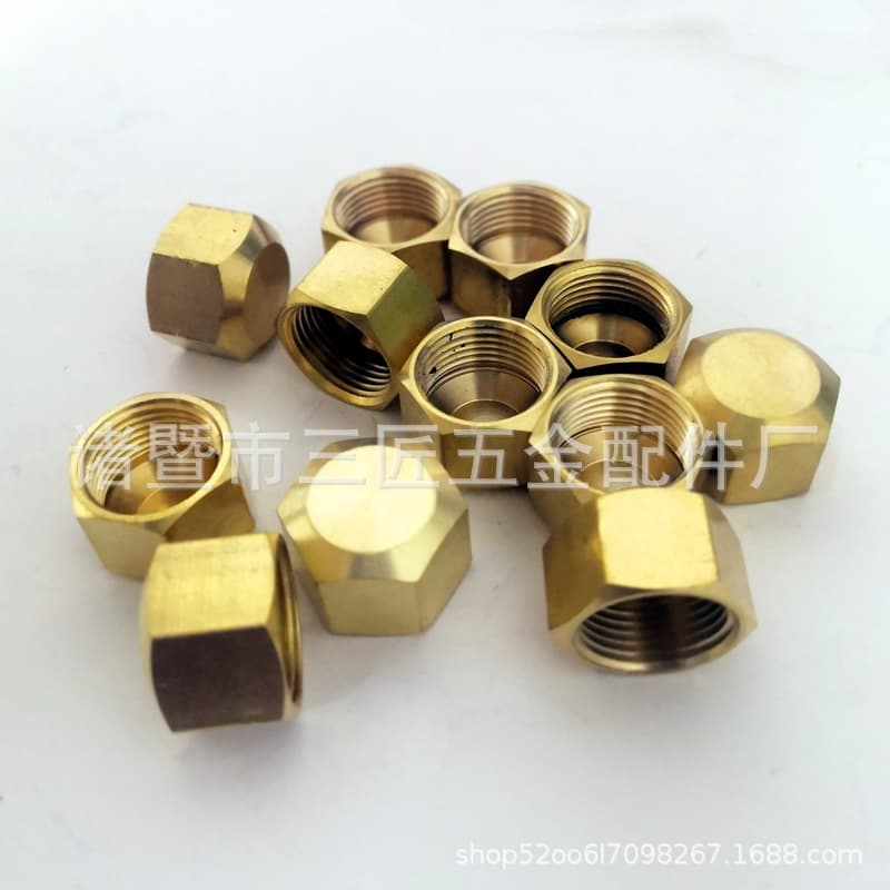 American Standard Thread Internal Thread Plug, Cap 3/8 Inch Brass Internal Thread Cap, Stop Valve Cover, Angle Valve Cover Internal Thread Plug Cap