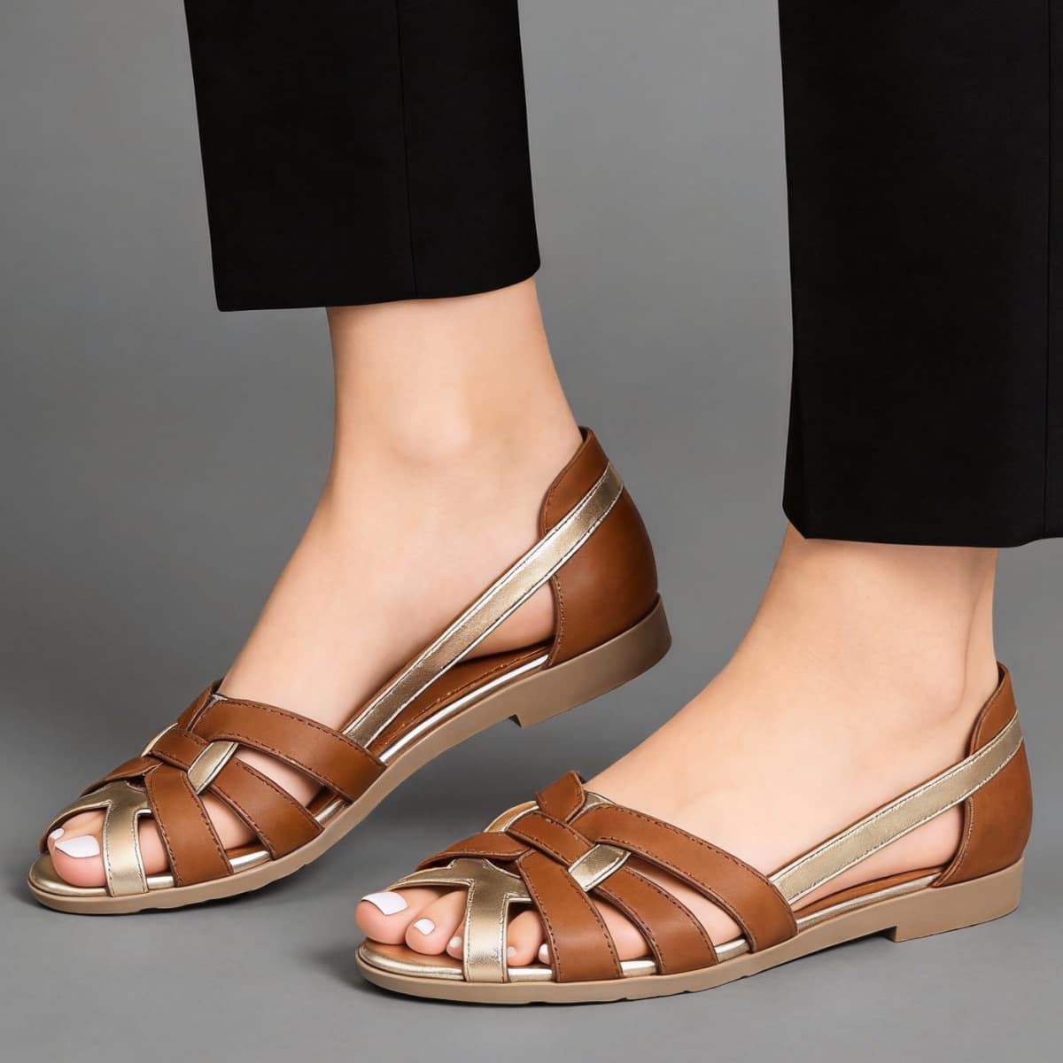 2026 New Summer Cross-border Sandals Fashion Women's Outdoor Flat Shoes, Size 40-43, Hollow Casual Women's Sandals