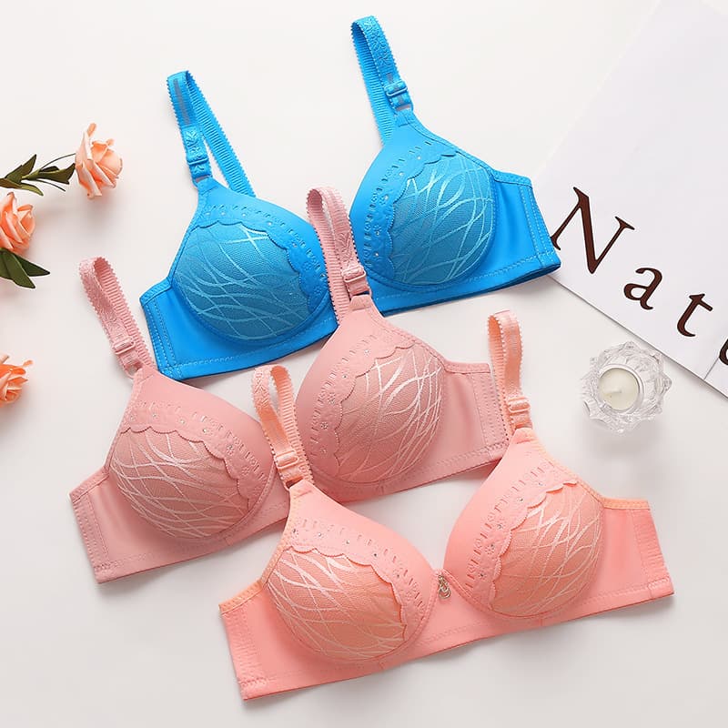 Factory Direct Southeast Asia Cross-border Women's Seamless Vest Bra Comfortable Push-up Side Shaping Bra