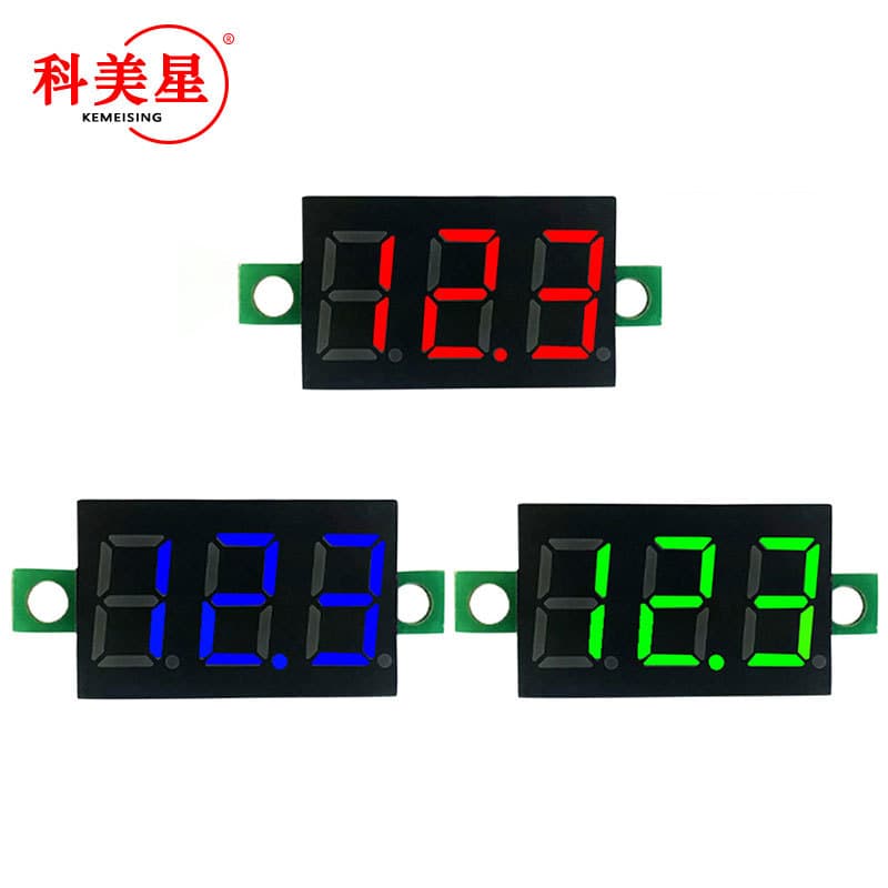 Dc5-30v 0.28 Inch Two-wire Led Mini Digital Direct Current Voltmeter Head Display Adjustable Reverse Polarity Protection