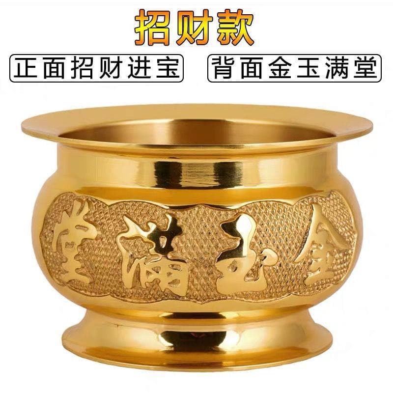 Copper Alloy Incense Burner for Home Worship, Incense Stick Holder, Indoor and Outdoor Use, Zhao Zhou