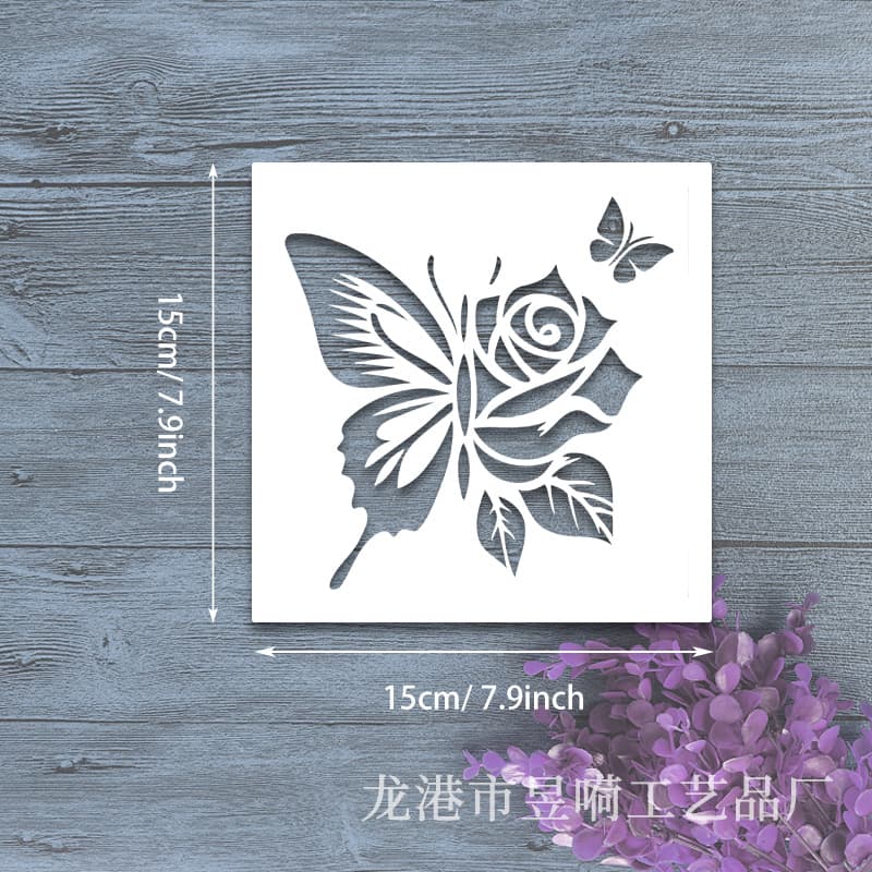 New Butterfly Painting Stencil Animal Butterfly Spray Painting Aid Hollow Template Wall Decoration Scrapbook DIY