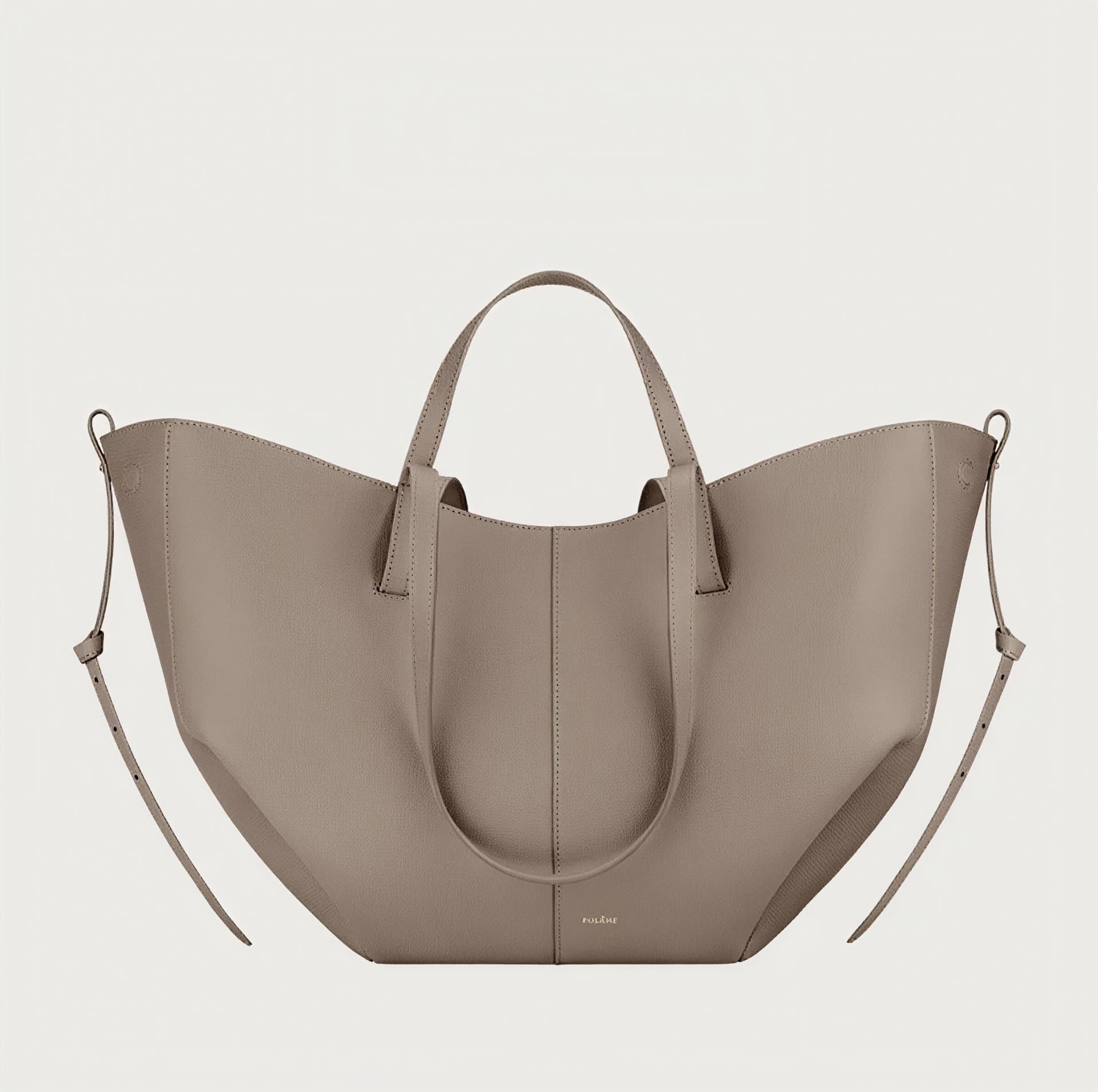 French Niche Pol Wing Bag Cyme Large Capacity Tote Bag Commuter Single Shoulder Handbag Underarm Bag Woven Bag
