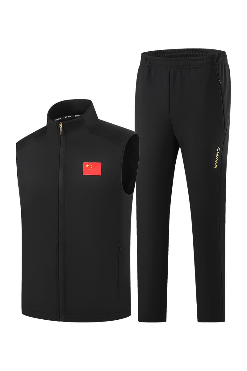 New Velvet Vest Autumn and Winter Sleeveless Vest for Men and Women Martial Arts Taekwondo Training Warm Vest Pants Suit