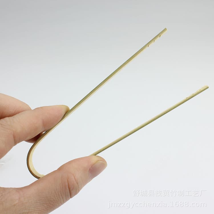 Bamboo Products, Bamboo Food Tongs, Green Bamboo Tongs, Dyed Bamboo Tongs, Bread Tongs, Factory Direct Food-Grade Pastry Anti-Scald Tongs