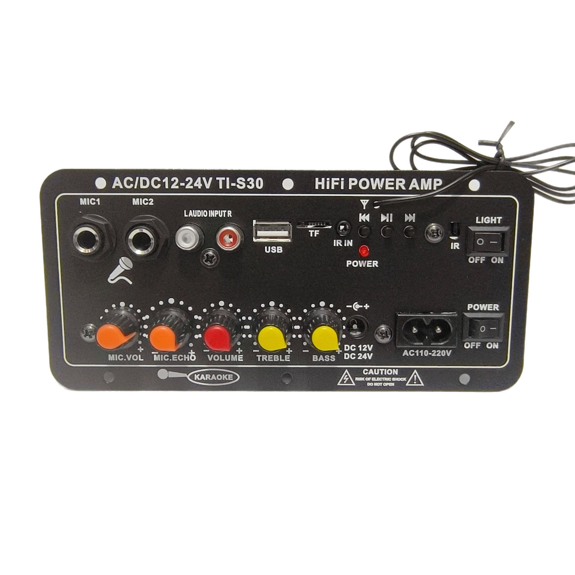 Amplifier Board Factory Cross-Border Special Digital Plug-in Card Bluetooth 3-in-1 Car Amplifier with Reverb, Supports MIC Input G