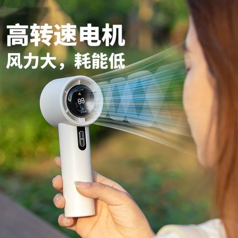 New model 638 high-speed fan with 100 levels, stepless speed adjustment, large capacity outdoor handheld fan, Southeast Asia hot seller