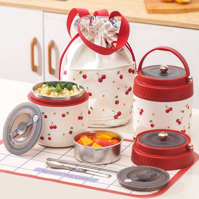 316 stainless steel lunch box portable pot and rice bucket office worker insulated lunch box 2025 new student insulated lunch box